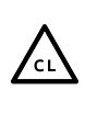 Etichette di lavaggio - Triangolo + CL