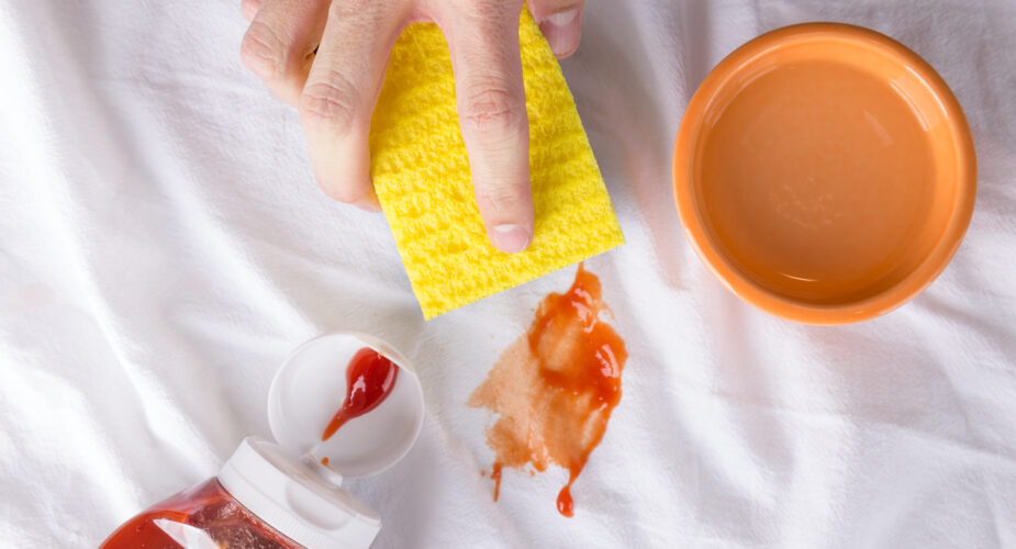 Come eliminare le macchie di ketchup